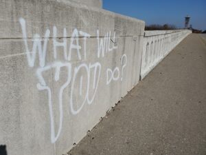 Dr. Dirt's advanced pressure washing service removes graffiti in Indianapolis, Indiana.